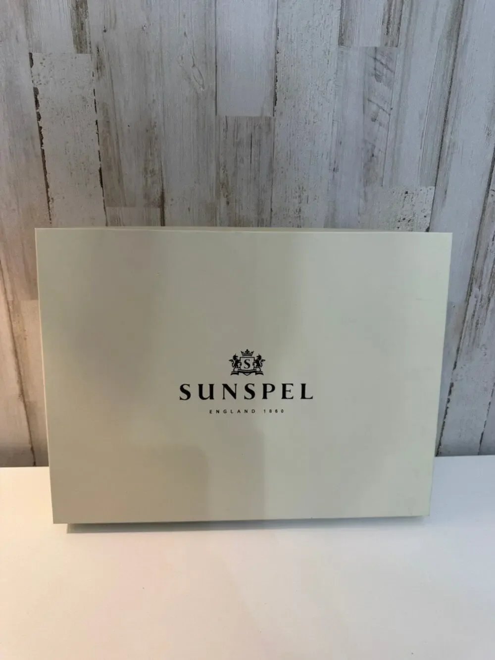 Sunspel Large Gift Presentation Box With Lid Beige Logo Luxury Keepsake